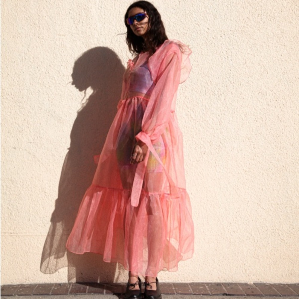 Elegant Pink Maxi Dress